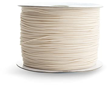 Realm Roman Blind Cord 1,2 mm sträng för österrikisk girlang snöre (krämfärgad, 10 m)