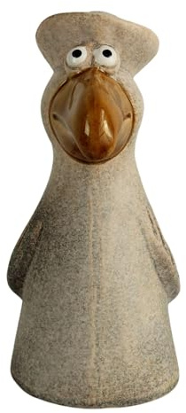 Manufaktur Lichtbogen Gartenfigur Möwe aus Keramik als Zaunhocker Dekofigur Gartendeko Deko maritim Vogel