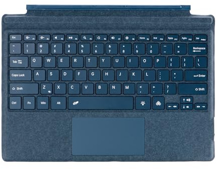 SAMTN Teclado magnético Bluetooth para Surface Pro3/4/5/6/7/7+ (Azul)