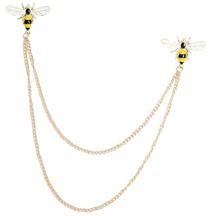 WRITWAA Vintage Biene Brosche Reversnadel Bienen Broschen Anstecknadel Retro Damen Broschen Accessoires Schmuck für Kleider Mäntel Pullover