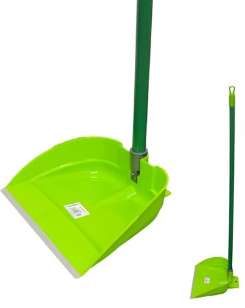 Long Handled Dustpan and Handle Only, Replacement Dustpan and Handle Tall Dustpan with Handle For Indoor or Outdoor use