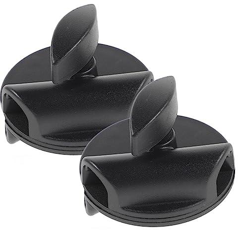 2 Stück Mikrofonarmklemmen Schwarz Drehbare, Handmikrofone | Verstellbar, für 15mm Lochdurchmesser, Kunststoff und Metall, Tisch Bettpfosten Sideboard Kopfteil