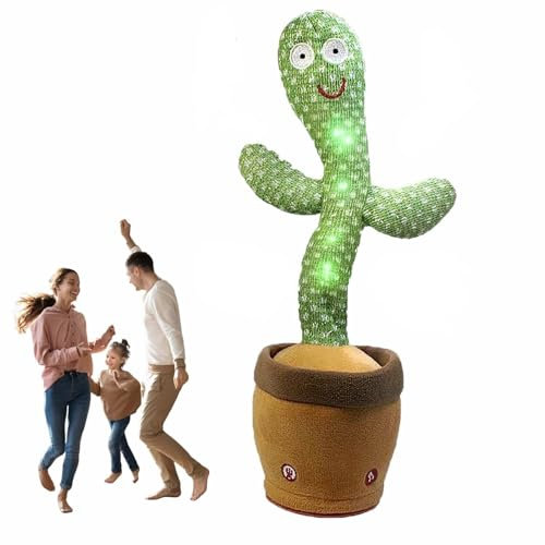 HMJMJC Talking Cactus Toy,Dancing Cactus,Baby Toy Repeat What You Say,Electronic Interactive Musical Toys Singing and Talking,Baby Encourage Speech Toys