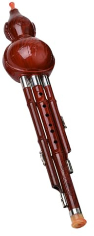 Vaguelly Chinesische Flöte Elegante Kürbisflöte Blasinstrument Hulusi Ethno Stil Kürbisflöte