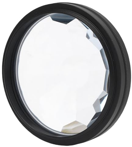 PUSOKEI 58Mm Kaleidoskop Prisma Objektivfilter, Prismenkristallglas Spezialeffektfilter mit 55Mm-58mm Adapterring, Kompatibel mit 55mm Objektiv für DSLR Kamera