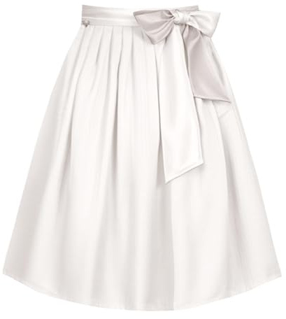 Generisch Damen Dirndl Schürze 42-45 cm Kurzer Dirndlschürzen Bequem Mittelalter Trachtenschürze Elegant Bayrische Trachtenmode für Oktoberfest Karneval