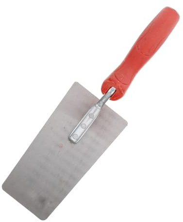 Zerodeko Truelle de Maçonnerie Spatule de Construction et Manche en Plastique à Tête Plate en Acier pour Enduit et Finition