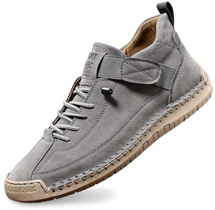 Zapatillas cómodas para mujer, zapatos de plataforma para mujer, otoño, impermeables, para mujer, invierno, elegantes y cómodos, zapatos descalzos para mujer, gris, 39.5 EU