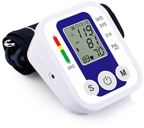Tensiómetro Brazo Digital Memoria Manguito Ajustable | Medición precisa, fácil lectura, ajuste de manguito, memoria de lecturas, para uso doméstico, fiable y práctico