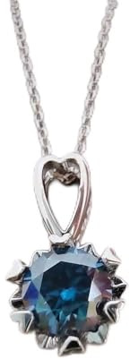 1 karat moissanite silverhalsband med s925 damsmycken