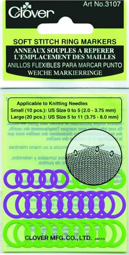 Clover Marker-Ringe, Plastic, Lila/Grün, Eine Grösse, 30