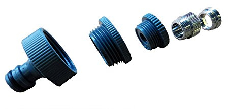 Aquamon Armaturenadapter Mit 2-fach Metall M22x1 Innen-, M24x1 Außengewinde und 3-fach Rehau 1 Zoll, 3/4 Zoll, 1/2 Zoll Innengewinde (IG)