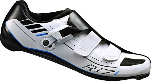 Shimano Vuxna cykelskor racercykelskor SH-R171W GR. 45 bred SPD-SL kardborre/spärrhav, flerfärgad