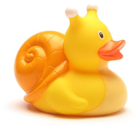 Duckshop I Badeente Schnecke I Quietscheente I Quietscheentchen I Geschenk für Tierliebhaber I Präsent Sammler