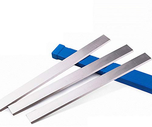 YAOBAO 3 Stück Hobelmesser, HSS Nachschleifbare Hobelmesser Klinge, Streifenhobelmesser, Robuste Und Präzise Schnitte, 3X25x300mm