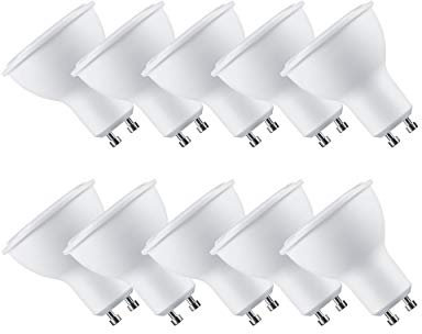 Calugy 10er Pack LED Spot Alu-Plastic PAR16 5-38 Watt GU10 460 Lumen 840 kaltweiß nicht dimmbar - LED Halogenstrahler - LED Reflektorlampe - LED Spot - LED Reflektor – Spot - GU10 Leuchtmittel