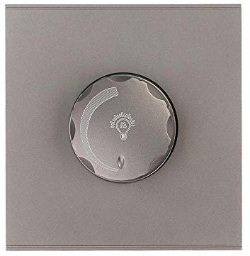 YGLONG Interruttore Luce Spingere/disattivare/disattivare con Controllo Rotante Dimmer Interruttore a Parete Bianco Nero Grigio PC Pannello Ventilatore 220V AV 50 / 60Hz Interruttore Touch