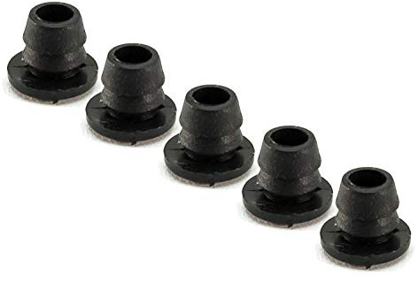 5 Stück Fahrrad Rahmen Kabel Führung Durchgangs Tüllen Schutz Stopfen Cap 5mm schwarz