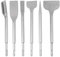 6PCS SDS Plus Chisel Set Flat & Point Chisel for Masonry Brick Wall Granite Universal use
