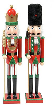 Zelda Bomboniere Schiaccianoci Legno H. 55 Decorazione Natale Addobbi Casa (Scettro)