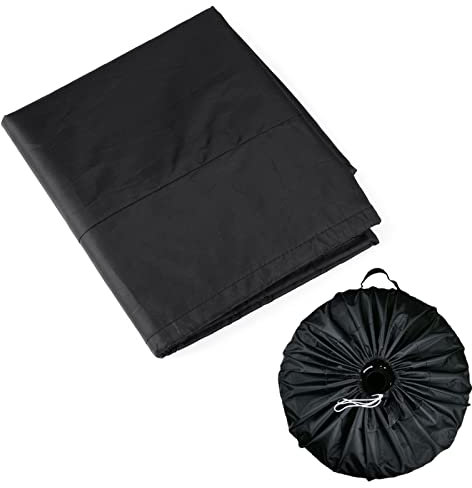 Borsa Pneumatici Auto, Copertura Della Ruota di Scorta, Copertura per Pneumatici, Copri Gomme, Auto Ruota Copertura, Diametro 65 cm, Nero (con Manico)