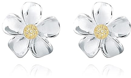 POPLYKE Gänseblümchen Ohrringe Sonnenblume Ohrringe 925 Sterling Silber Blume Ohrstecker Gänseblümchen Schmuck