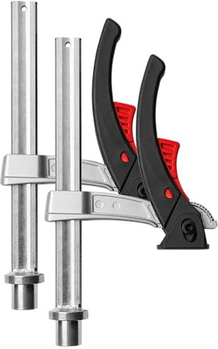 BESSEY Spannelement für Multifunktionstische TW20-15-8KLI-SET, Stabiler Gleitbügel aus leichtem Magnesium zum schnellen und vibrationssicheren Spannen, Gewicht 0,62 Kg
