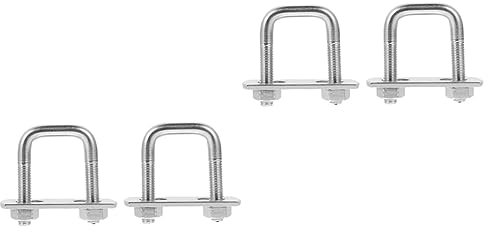 ULTECHNOVO 4pcs Stainless u Shape Bolts for Right Angle u Tube Clamps Bolts Hardwares for Ladder Clamps