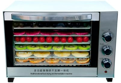 PAHION 7 Couches Déshydrateur Alimentaire Séchoir Alimentaire Acier Inoxydable Machine À Fruits Séchés avec Minuterie Et Contrôle De La Température pour Les Fruits Et Légumes Viande Séchée Boeuf