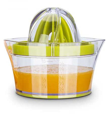 Presse-Agrumes, Presse-agrumes Manuel Citron, Petit Presse-agrumes en Plastique Domestique, Presse-agrumes Manuel Multifonctionnel, Base Antidérapante, Une Machine Polyvalente, Vert