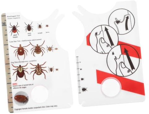 Milisten 2 Piezas Atrapa Garrapatas para Mascotas De Bolsillo De Exploración Herramienta para Atrapar Piojos De Mascotas Portátil para Exteriores