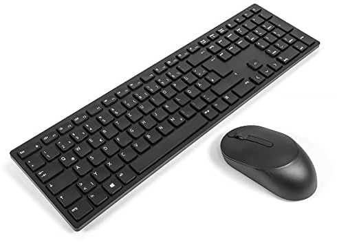 Dell KM5221W GERMAN Pro Wireless Keyboard & Mouse Combo Bundle (Renewed)