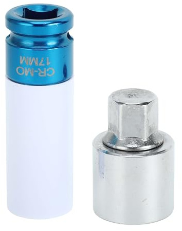 HEROFFIX 1 Set Dado Di Blocco Ruota Per Land Rover Range Rover Chiave Di Rimozione Dado Antifurto Con Adattatore Da 17mm Tipo N