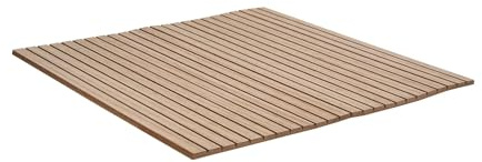 4ft x 4ft Unfinished Red Oak Veneer Tambour Wall Panel with 1/2 30-Degree Groove Slats, Flexible & Easy to Customize