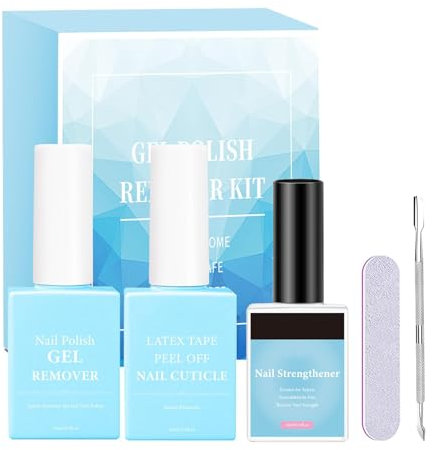 Solvente per smalto naturale, solvente delicato per unghie - Detergente per unghie rinforzante per unghie | Gel a prova di schizzi, solvente per unghie con tampone per unghie e spingi cuticole, solven