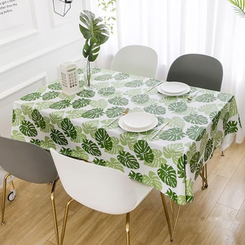 Anevous Tovaglia lavabile, impermeabile, 70 x 70 cm, facile da pulire, in plastica, elegante tovaglia cerata, per sala da pranzo, soggiorno, balcone, giardino, verde