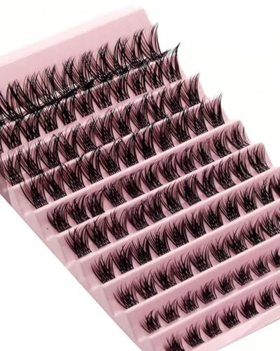 IPNSDON Kit d'extension de cils 1 pièce, kit de cils artificiels 120 pièces, cils artificiels, DIY, cils individuels, pour usage à domicile, 8-16 mm