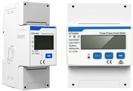 AIRUIXI Stromzähler DDSU666 DTSU666 MODBUS RS485 Stromzähler Solar-PV-Wechselrichter DDSU666-H DTSU666-H(DTSU666-CT 500-5A)