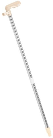 SOLUSTRE Manche de Rechange pour Pelle à Poussière, Tige en Acier Inoxydable à 2 Sections avec Fermeture à Clip, Démontable Usage Stable et Pratique Couleur Aléatoire