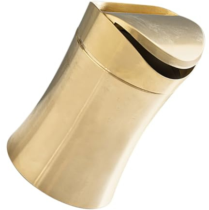 POPETPOP Mini Poubelle de Table Acier Inoxydable avec Couvercle Compacte et pour Bureau Cuisine et Salle de Bain Design Facile à Nettoyer et Gain de Place