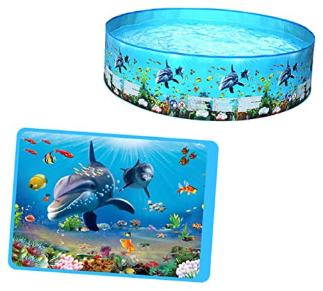 LALADEFIEE Piscine Ronde pour Garçon Fille Exterieur Jouet De Piscine Amusant Garçon Fille Aquatique