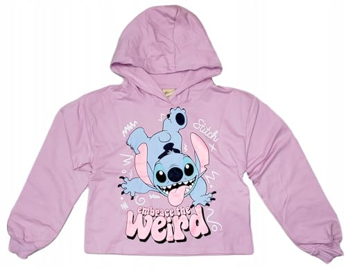 Disney LILO und Stitch Hoodie für Mädchen - Kinder Kapuzenpullover Jacke mit Kapuze Sweatshirt Pulli Gr. 134-176 cm warm Geschenk (DE/NL/SE/PL, Numerisch, 134, 140, Regular, Lila)