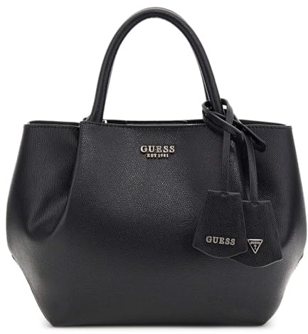 GUESS Handtasche Schultertasche Amorette Girlfriend Satchel Black schwarz