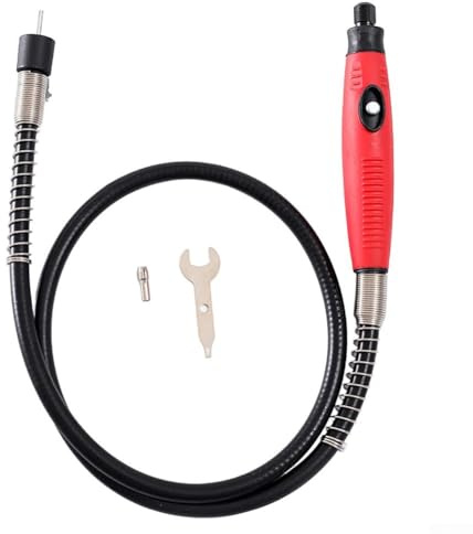 Flexible Shaft Adapter Attachment with Extension Cable Chuck for Power Tool Grinders and Electric Drills with Three Jaw Chucks, Ergonomic(B)