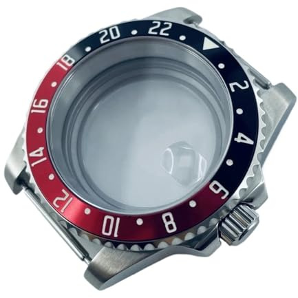 NLNKDTDPAK 40 mm Passar for SUB NH35 NH36 NH34 NH38 NH70 NH72 ETA2824 PT5000 Klockfodral Svart Blå Röd Aluminiumram Safirglas(Black Red Bezel B1,ETA2824)