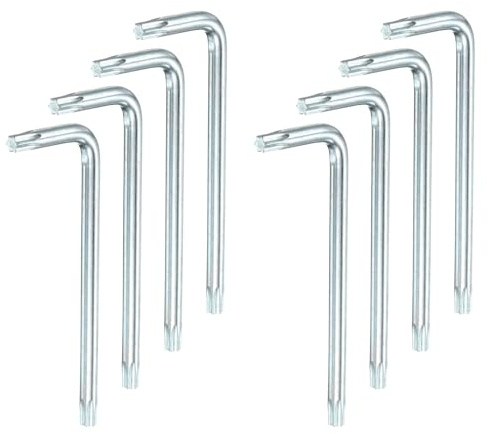 QUARKZMAN 8 Pcs T30 Llave De Seguridad Anti Manipulación Torx Blanco