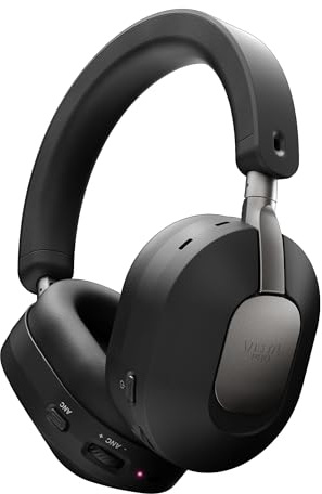 Vieta Pro Harmony Auriculares de Diadema Inalámbricos Bluetooth con Cancelación de Ruido Híbrida, 6 Micrófonos y 130 Horas de Batería. Cascos Gaming con Plegado Dual Compacto para Viajes y Llamadas