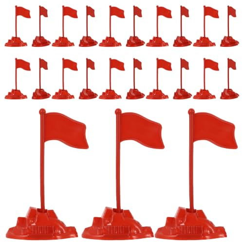 SWETRACE 100 St Militärflagga för Sandbord Mini Röda Flagga med Stabil Bas Terrängmarkörer för Krigsspel Strategiövning Diorama och Utbildning