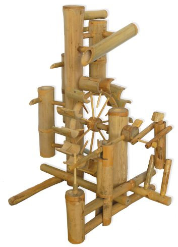 Jeu d’Eau Bambou, Fontaine, Cascade, décoration de Jardin importée de Thaïlande (12039)