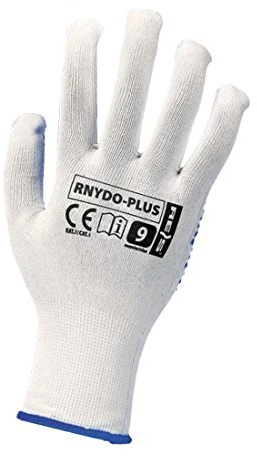 12 Paar Arbeitshandschuhe, Handschuhe mit Noppen Gr. 10